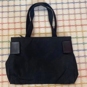 PRADA BLACK EXPANDABLE TOTE BAG